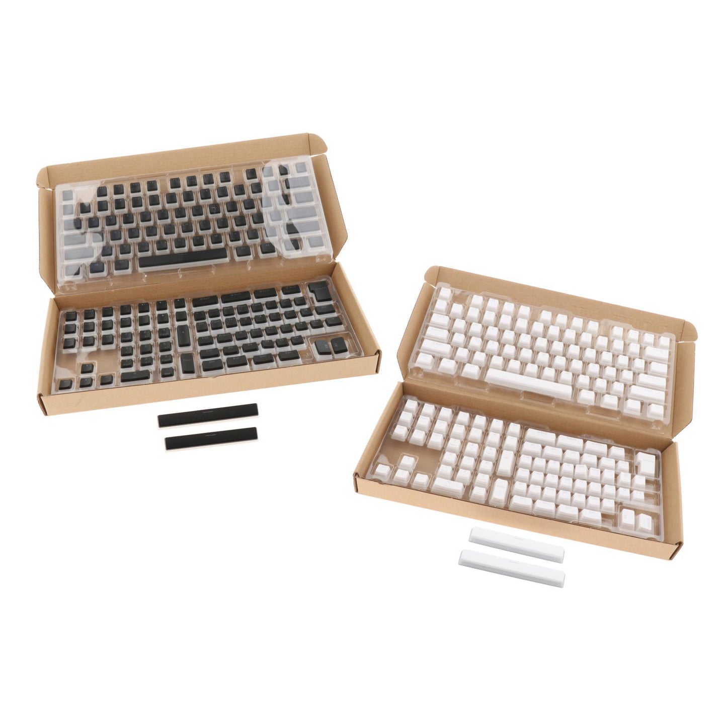 PBT Pudding Keycaps 156 Keys OEM Profile for Mechanical Keyboard Black