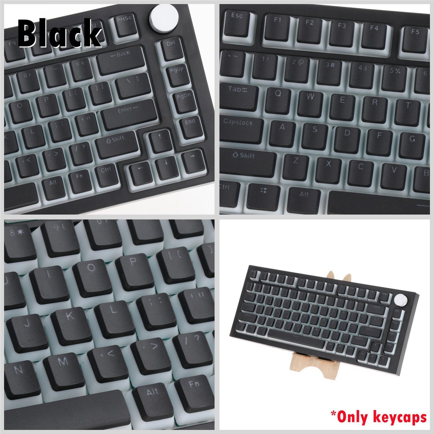 PBT Pudding Keycaps 156 Keys OEM Profile for Mechanical Keyboard White