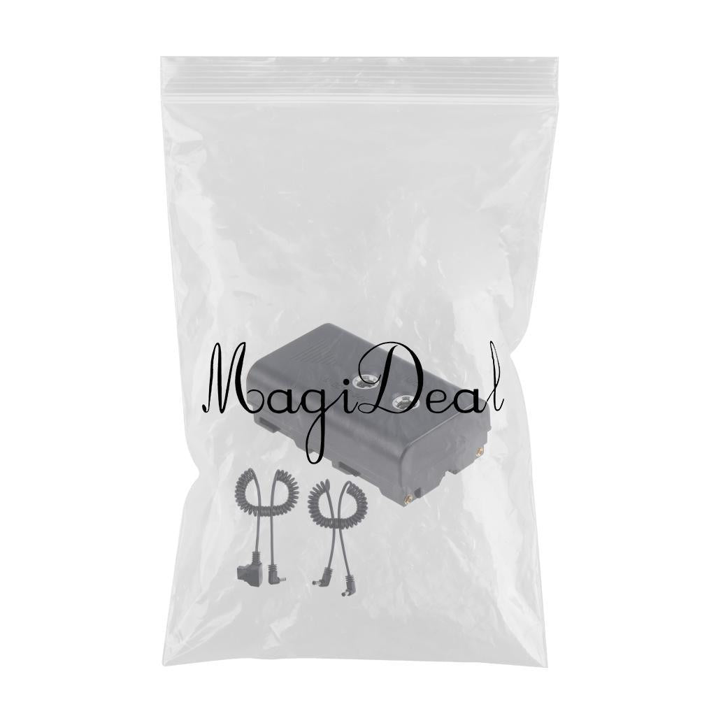 DC Coupler D-Tap to DC Cable 12V-24V Dummy Battery Adapter for Sony Camera