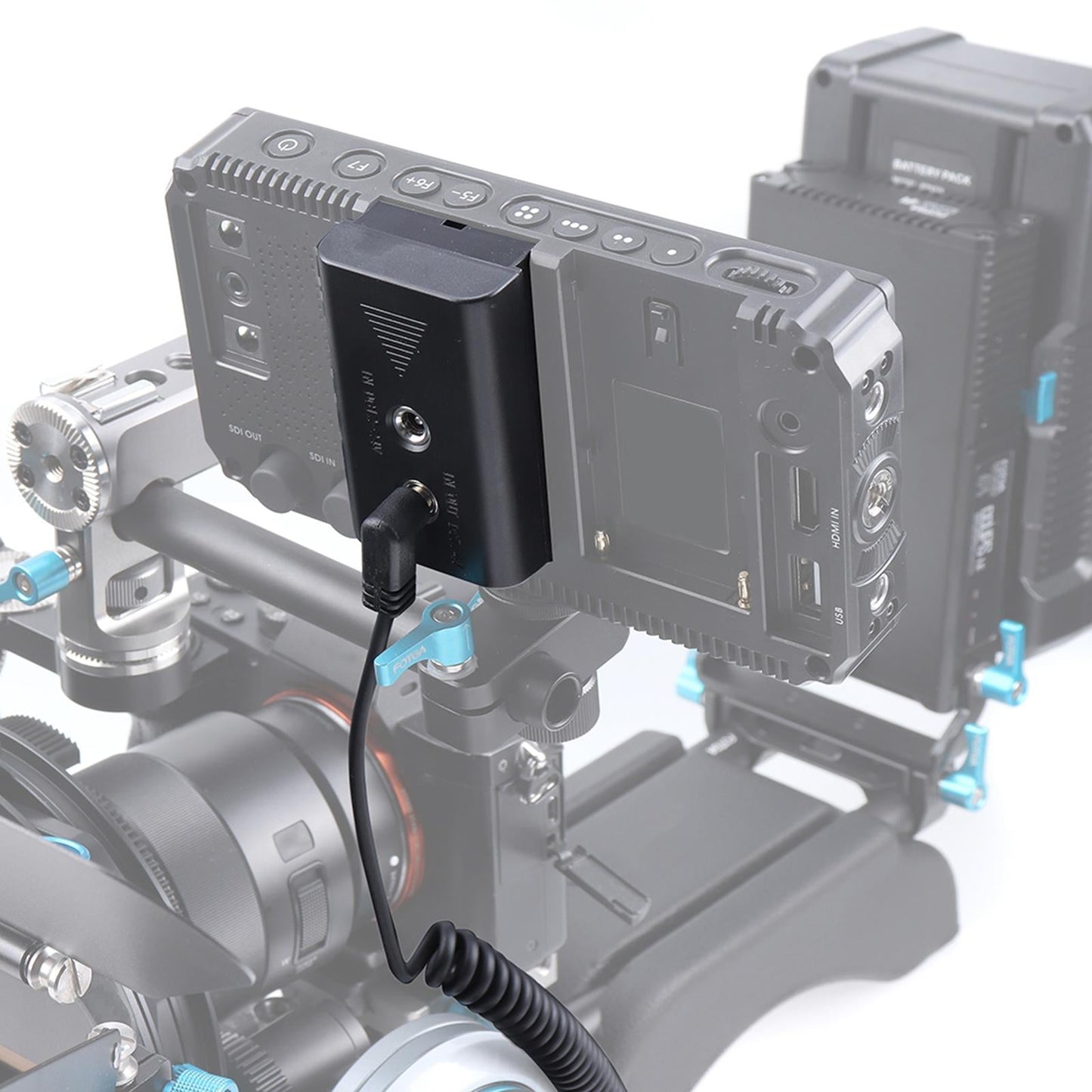 DC Coupler to D Tap B Type Monitors Dummy Battery Adapter for Sony Camera