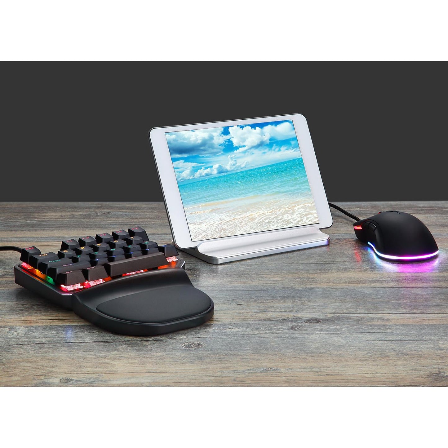 K27 One Handed USB Mechanical Gaming Keyboard 27 Keys for Laptop for Android Red Switch