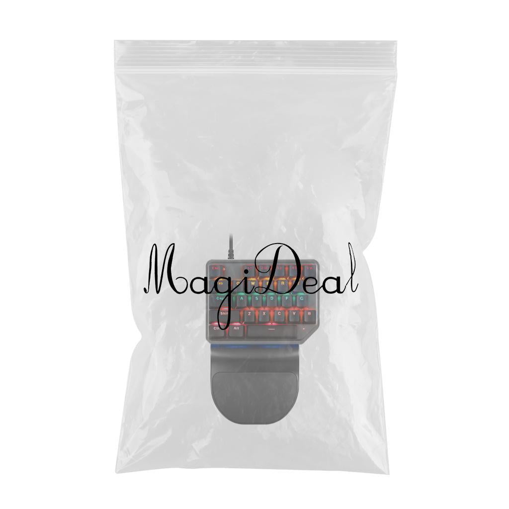 K27 One Handed USB Mechanical Gaming Keyboard 27 Keys for Laptop for Android Red Switch