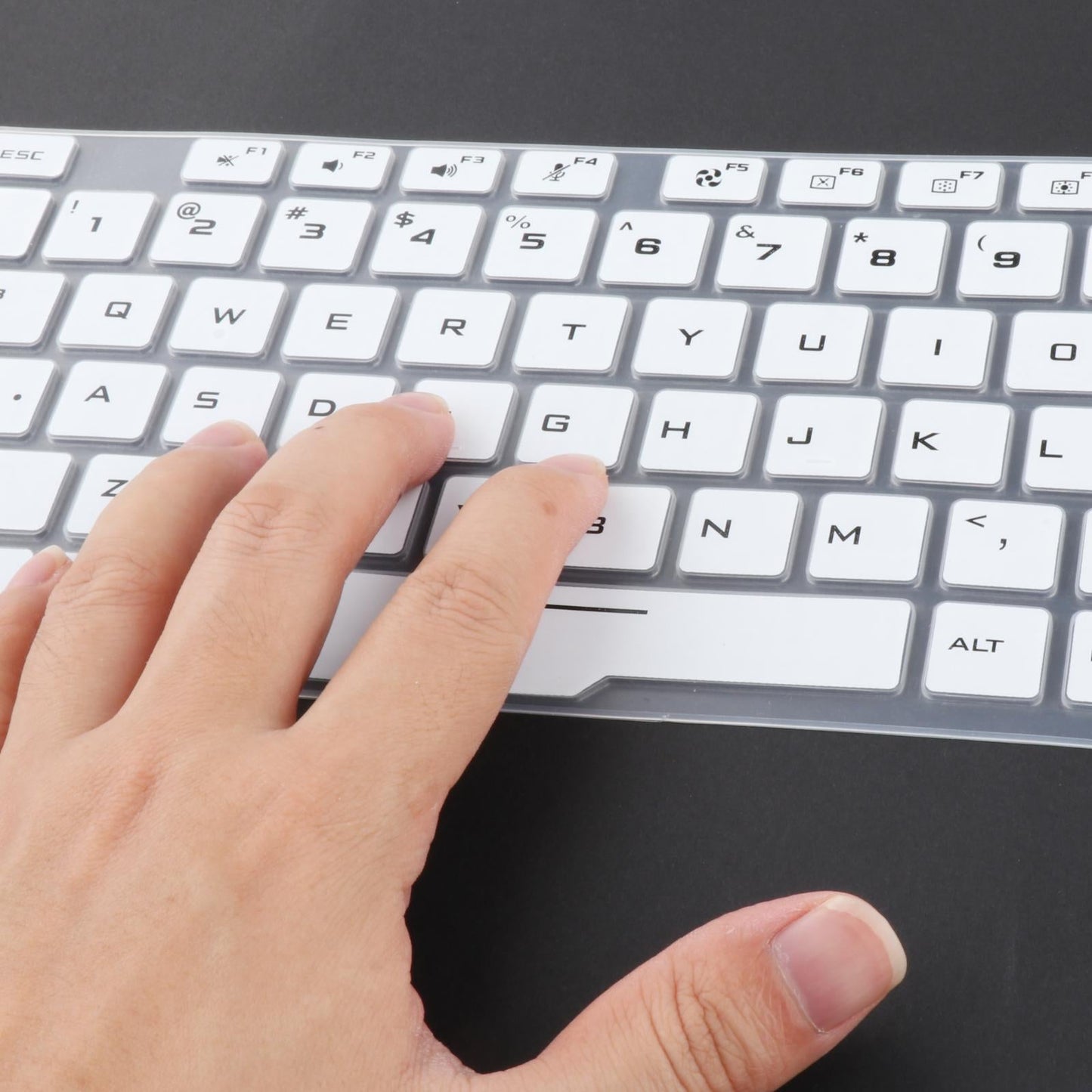 Keyboard Protector Skin Universal for ASUS TUF Gaming A15 Laptop Accessories White