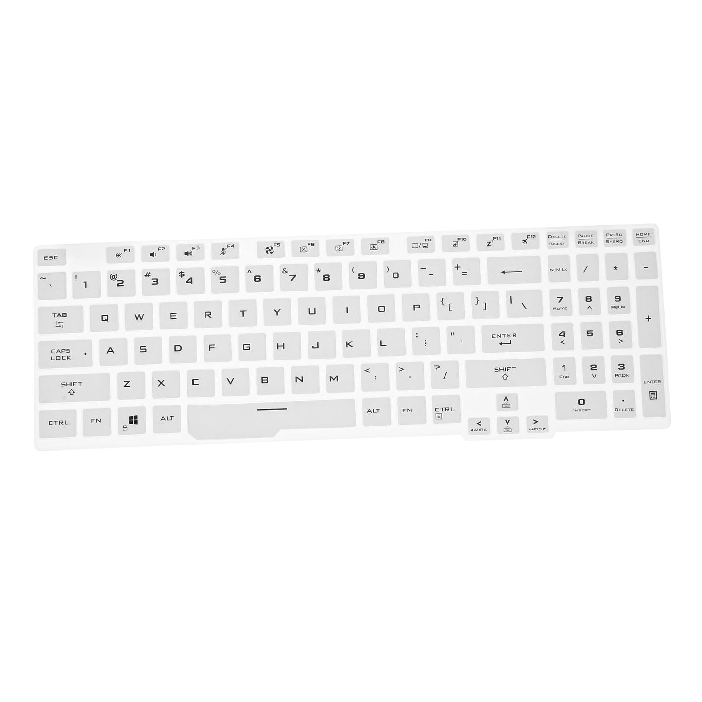 Keyboard Protector Skin Universal for ASUS TUF Gaming A15 Laptop Accessories White