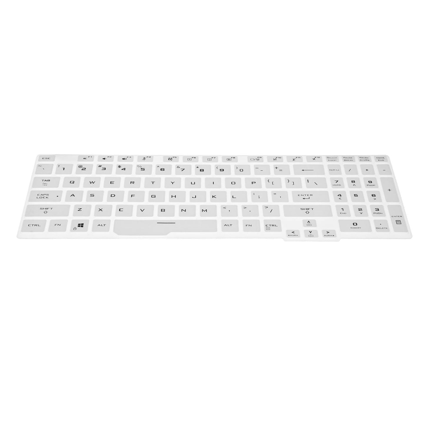 Keyboard Protector Skin Universal for ASUS TUF Gaming A15 Laptop Accessories White
