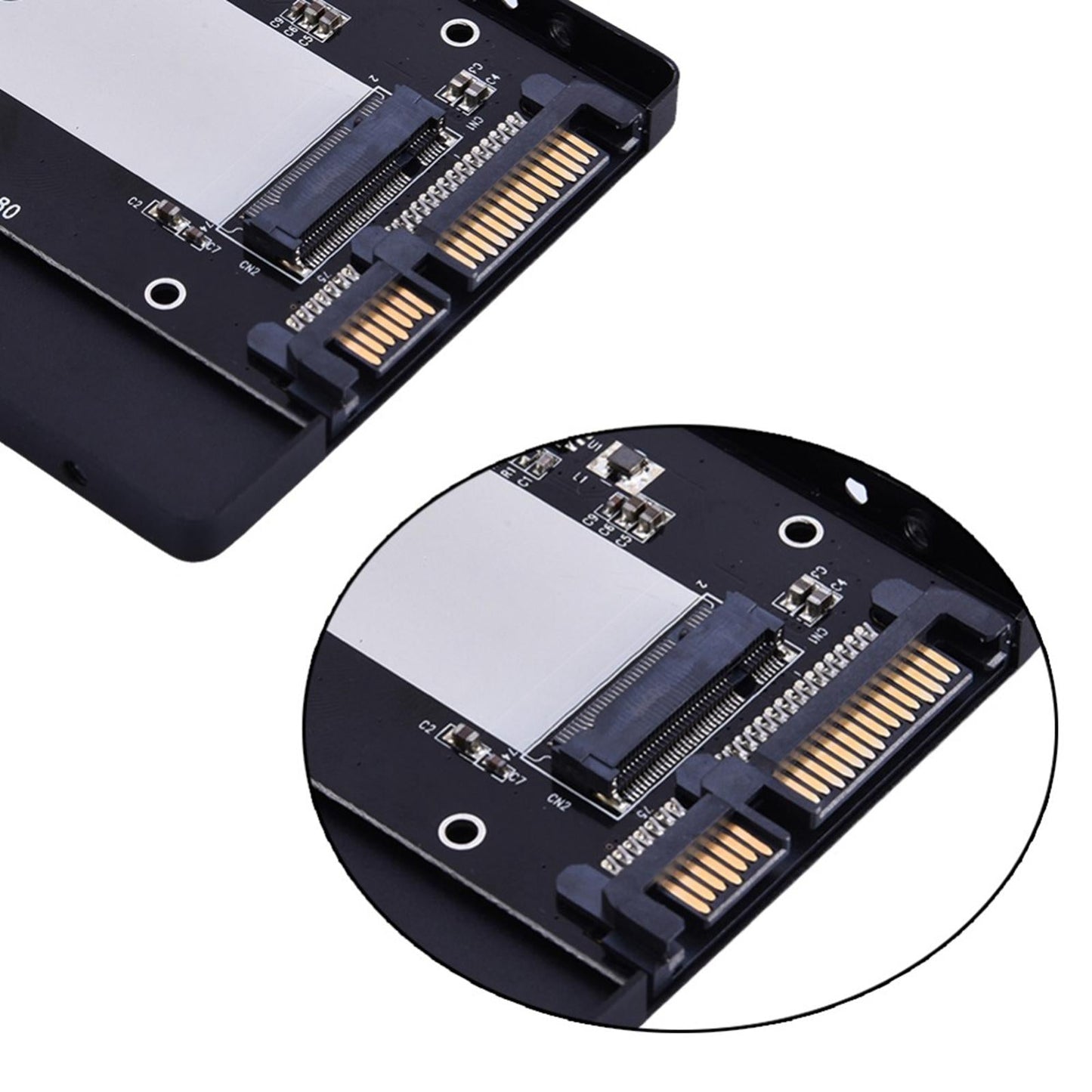 M.2 NGFF to SATA III SSD Enclosure for 2242 2260 2280mm PC Laptop Hard Drive