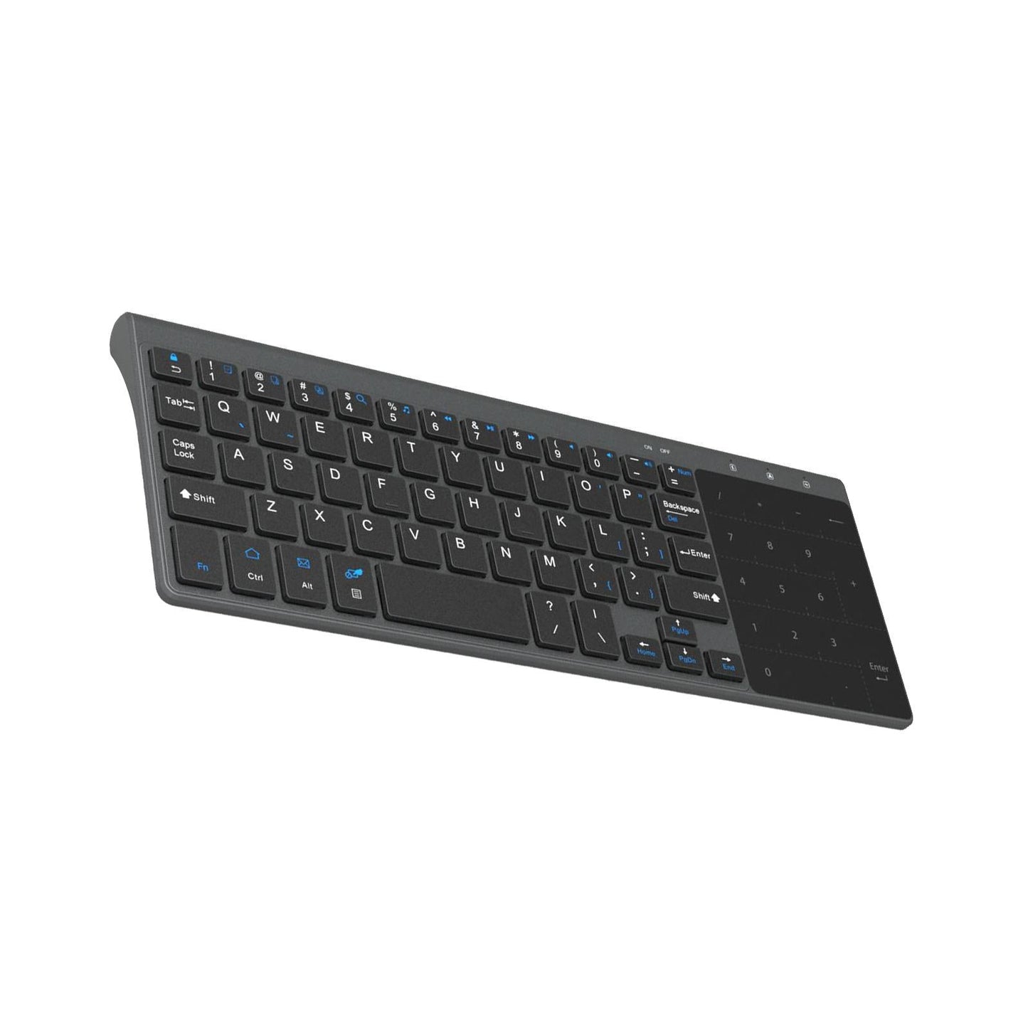 2.4G Wireless Keyboard with Touchpad Mouse Numpad All-In-One for MacBook