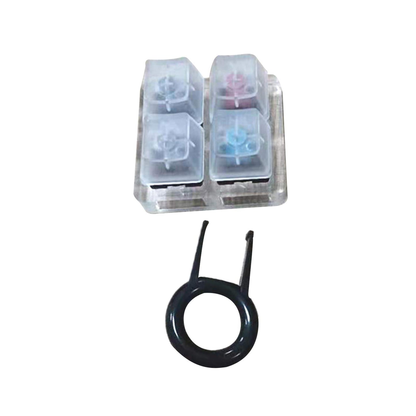 4-Key Switches Tester Simple Installation for Mechanical Keyboards Keycaps