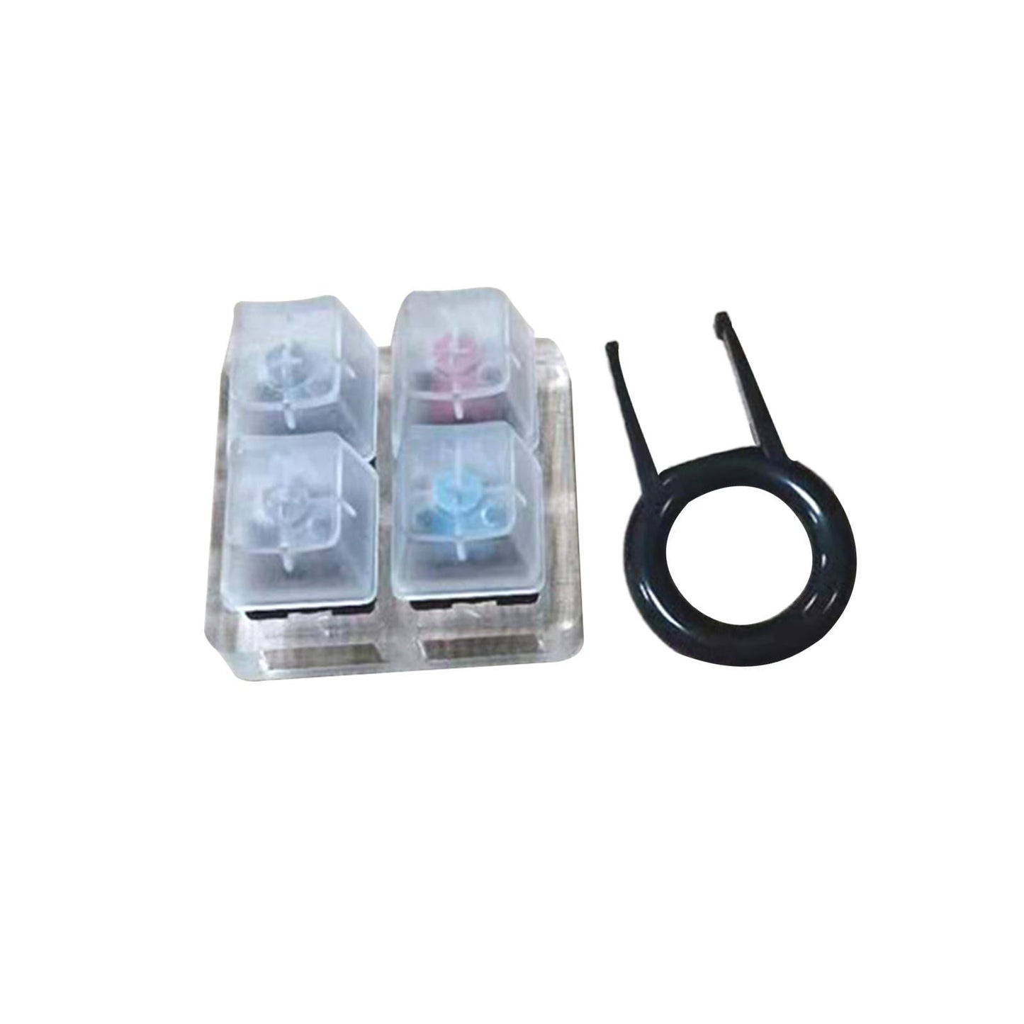 4-Key Switches Tester Simple Installation for Mechanical Keyboards Keycaps