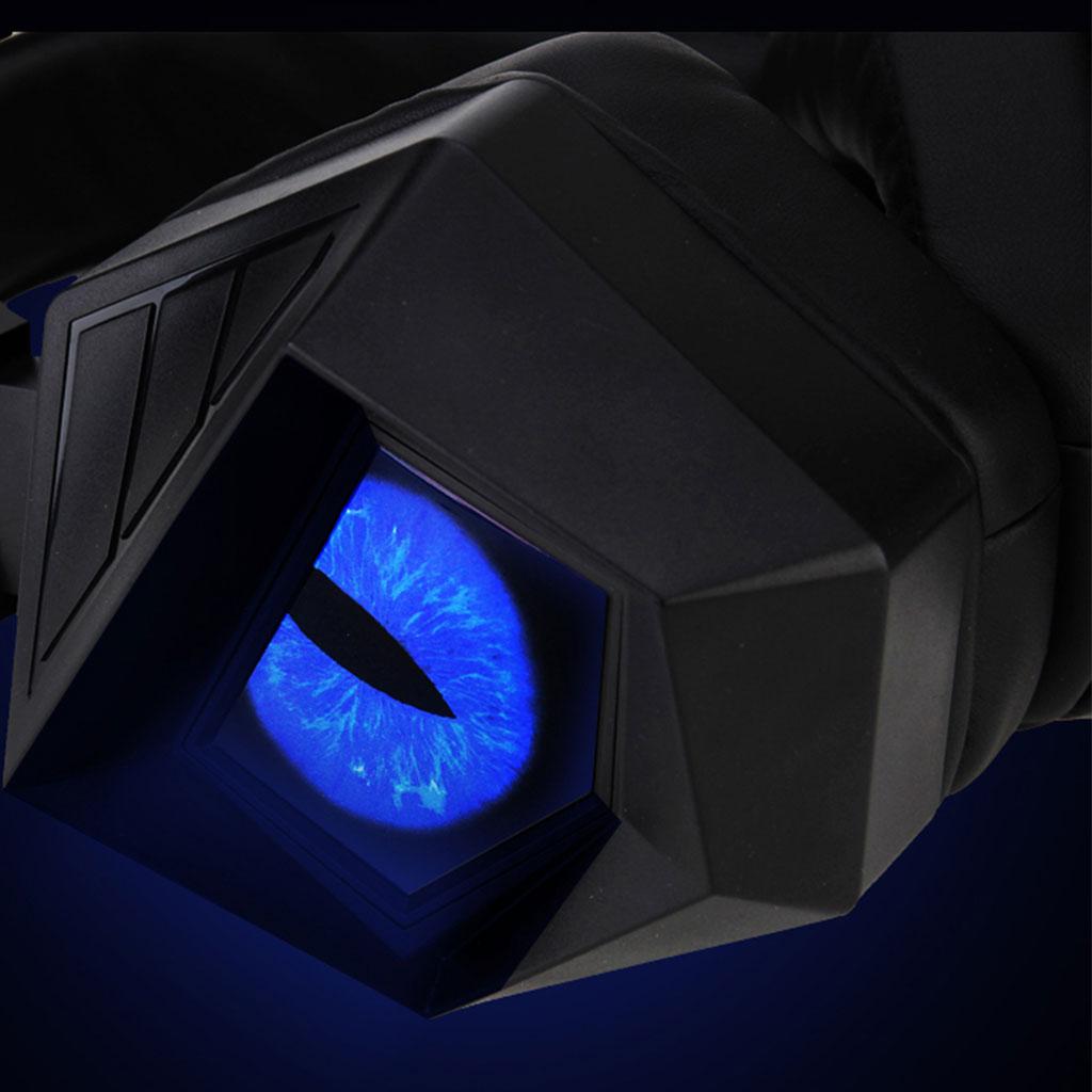 Wired Gaming Headset Breathing Lamp 3.5mm for E-Sports Laptops Blue Lamp