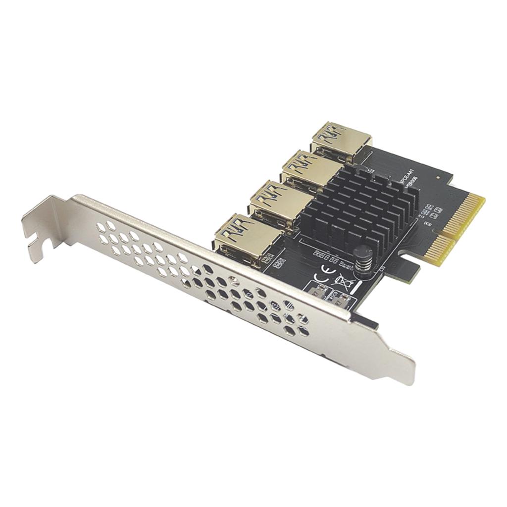 Pci-E 4x to 16x Riser Card 4x to 4 Pci-E Expansion Card Bitcoin Miner