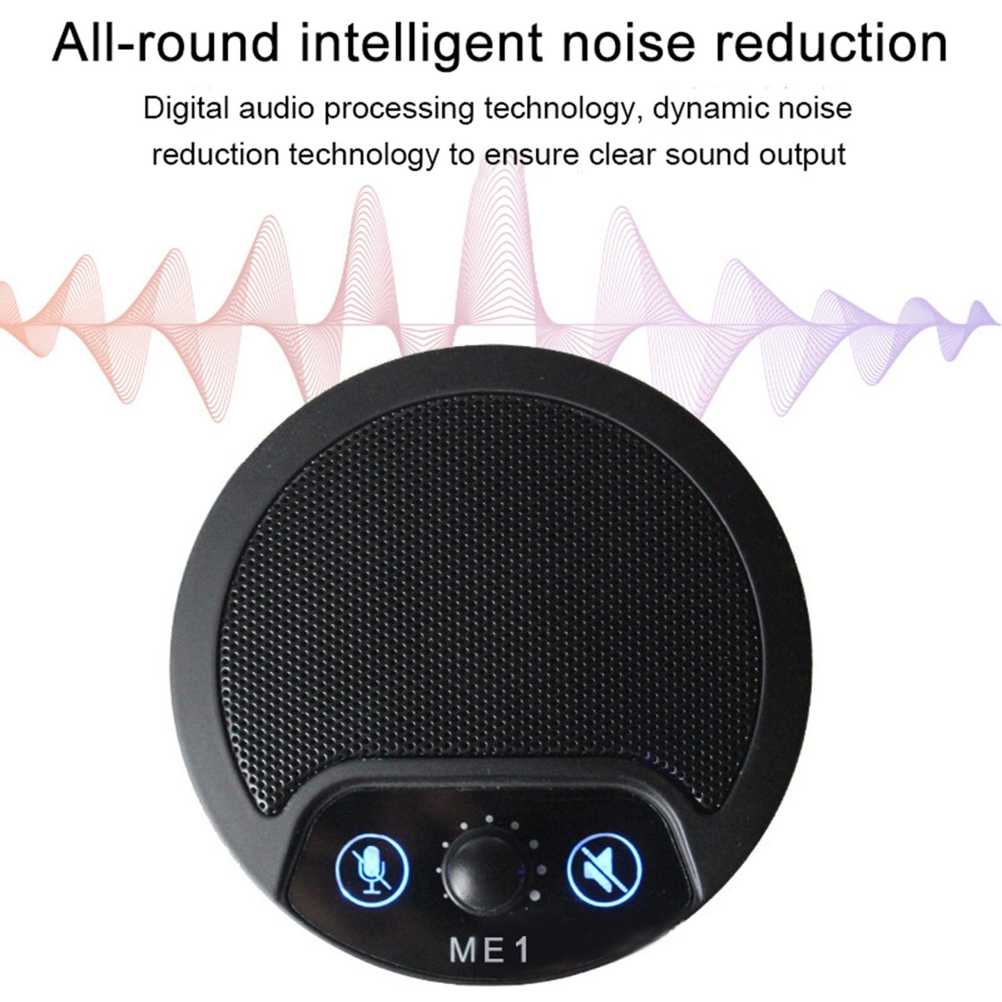 Microphone Built-In Speaker Plug Play for Video Conference Interviews Tablet