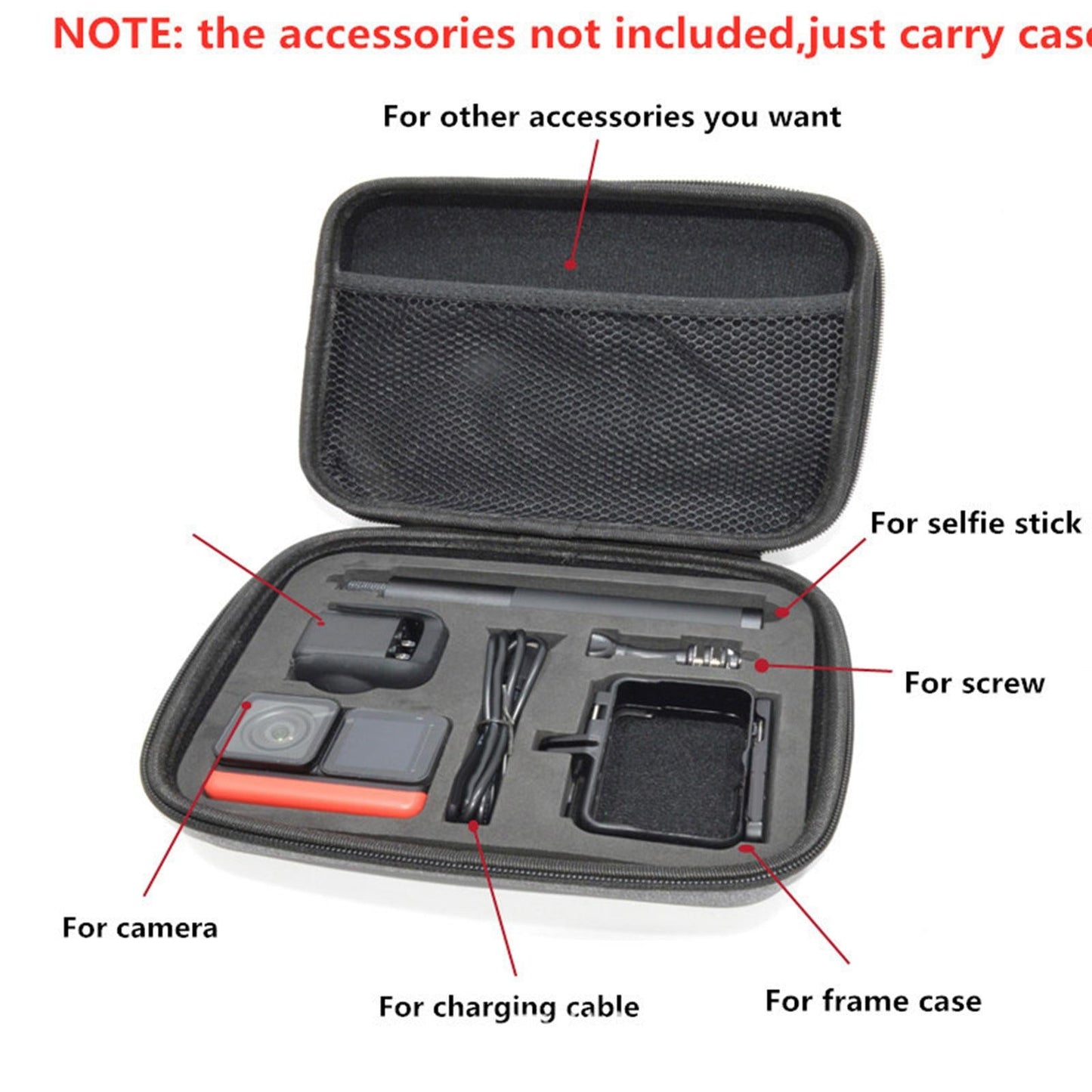 Storage Box Portable Protective Large Capacity Handbag for Insa360 One R