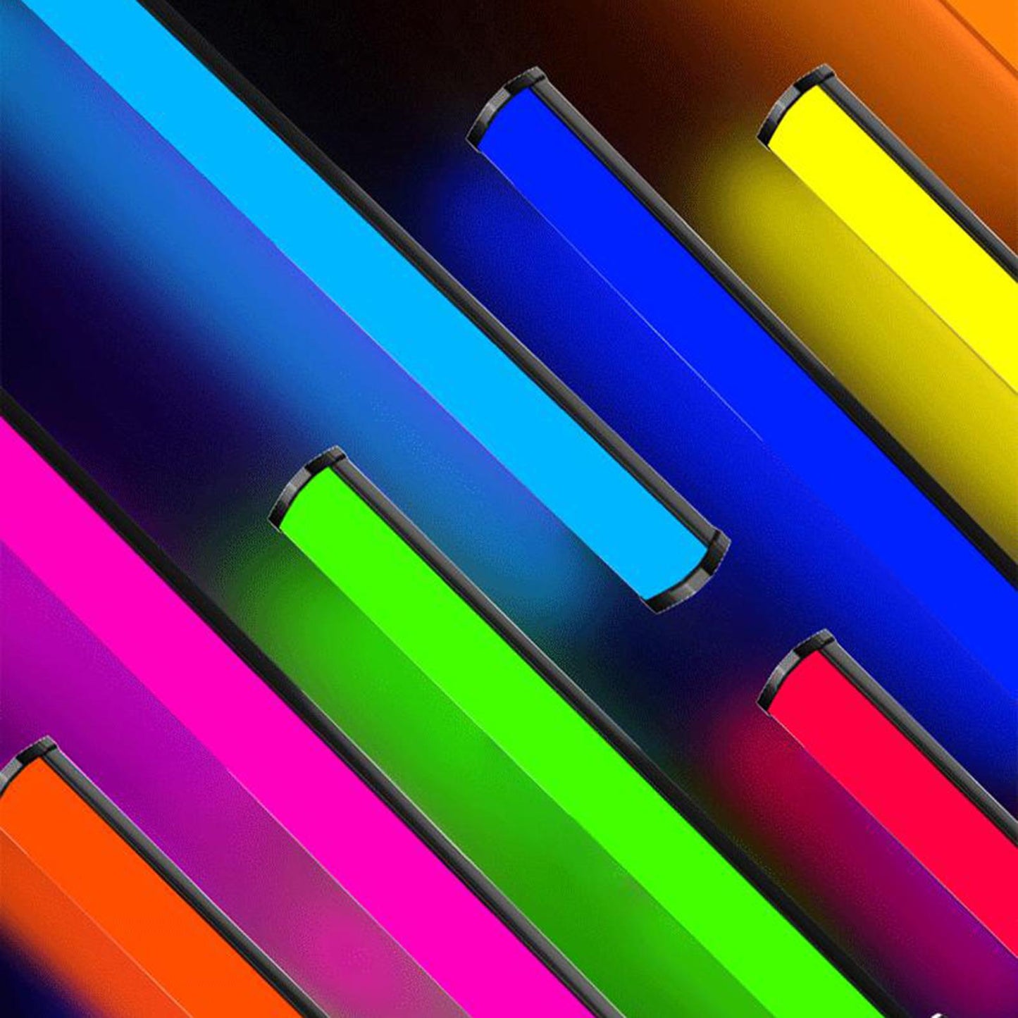 Bluetooth LED RGB Light Bars Rechargeable Smart for TV Home Movie Computers