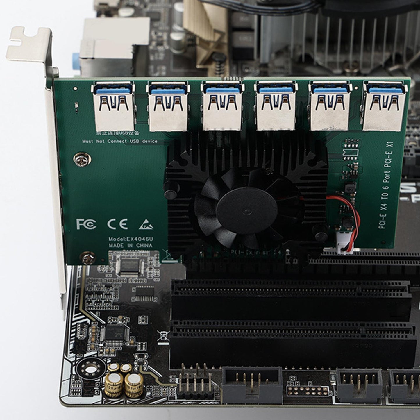 PCIe 1 to 6 Pci-E Expansion Card Pci-E Hub Controller for Win8.1 Win10