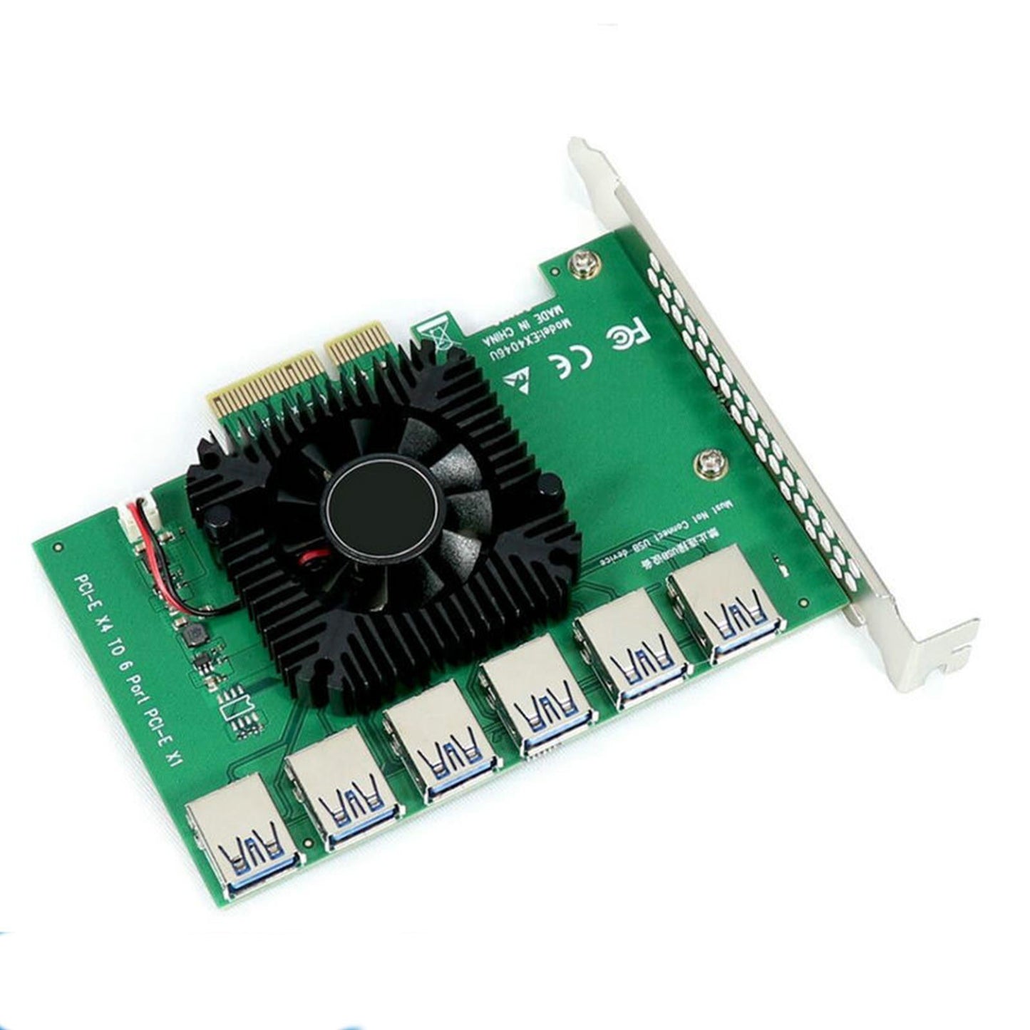 PCIe 1 to 6 Pci-E Expansion Card Pci-E Hub Controller for Win8.1 Win10
