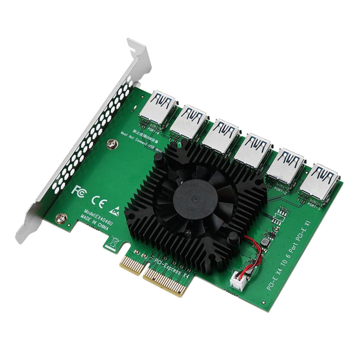PCIe 1 to 6 Pci-E Expansion Card Pci-E Hub Controller for Win8.1 Win10