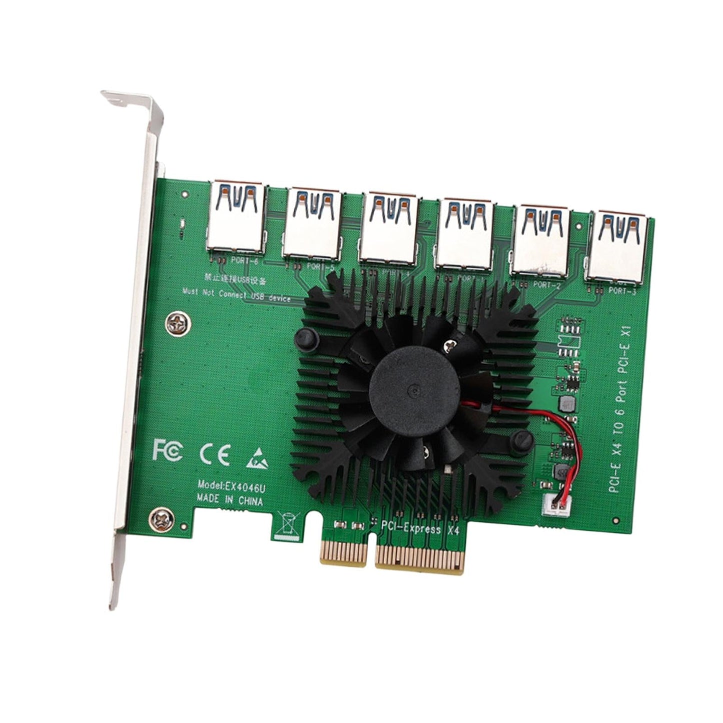PCIe 1 to 6 Pci-E Expansion Card Pci-E Hub Controller for Win8.1 Win10