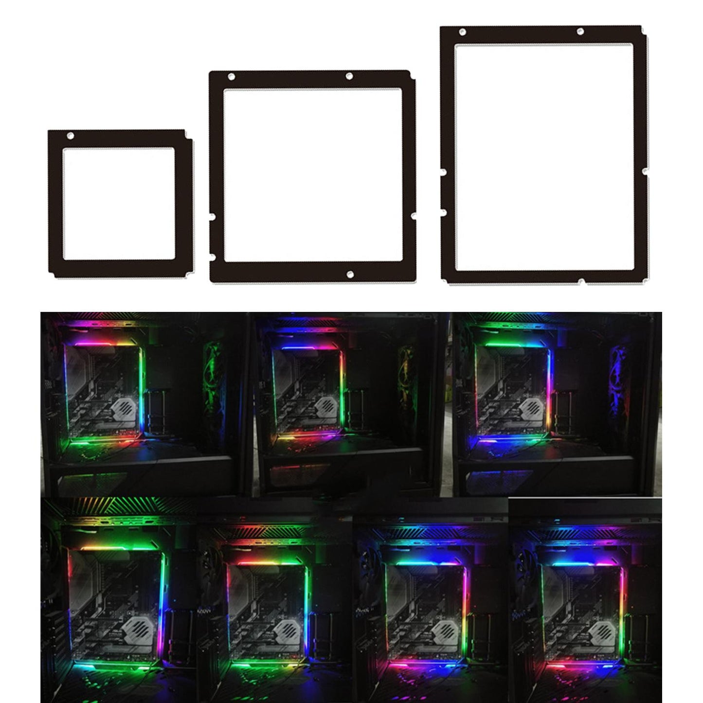 Back Light 5V ATX RGB Backplate for ATX Mainboard Decor Lamp Strip Large