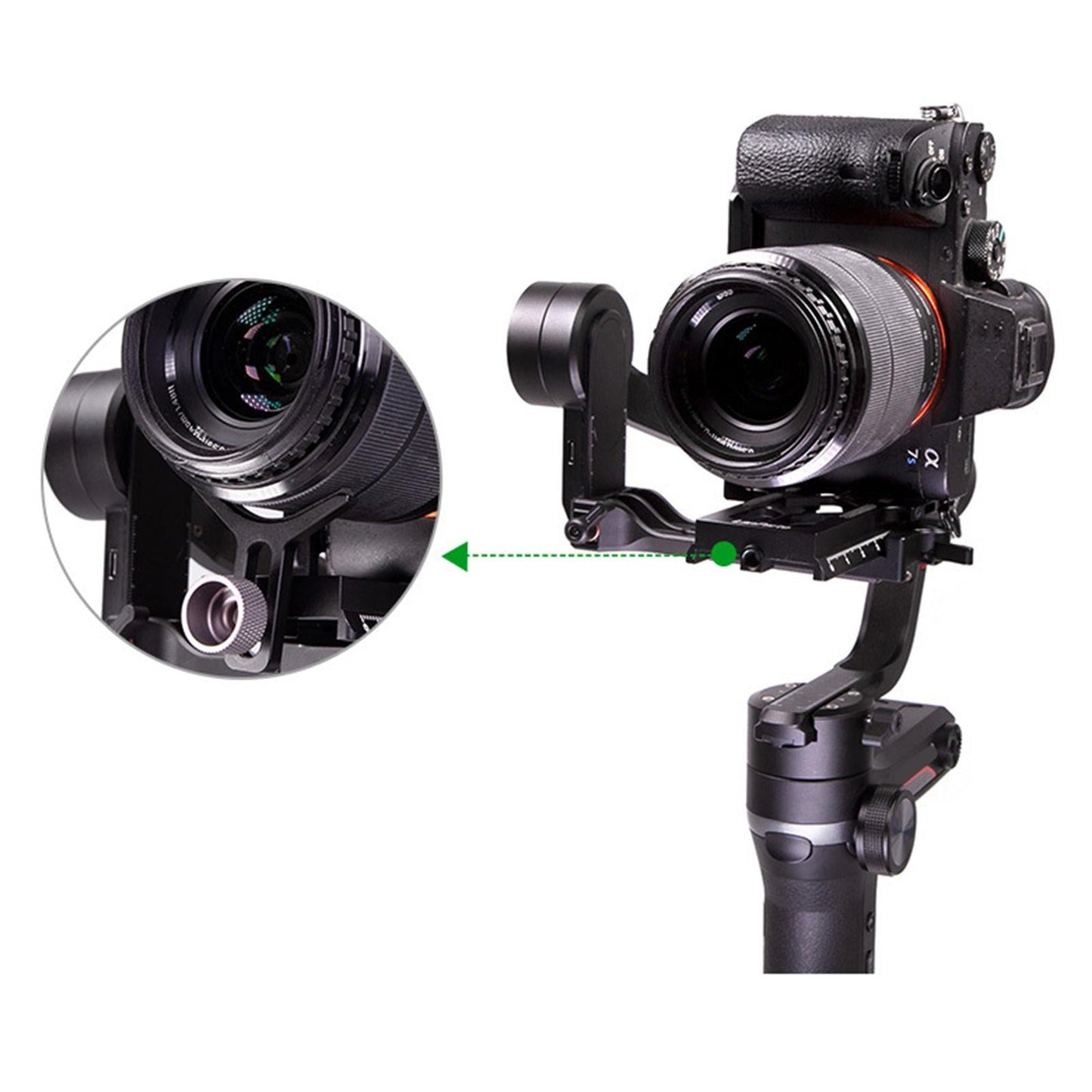 L-Shaped Stabilizer Vertical Clapper Quick Release for Zhiyun weebillS