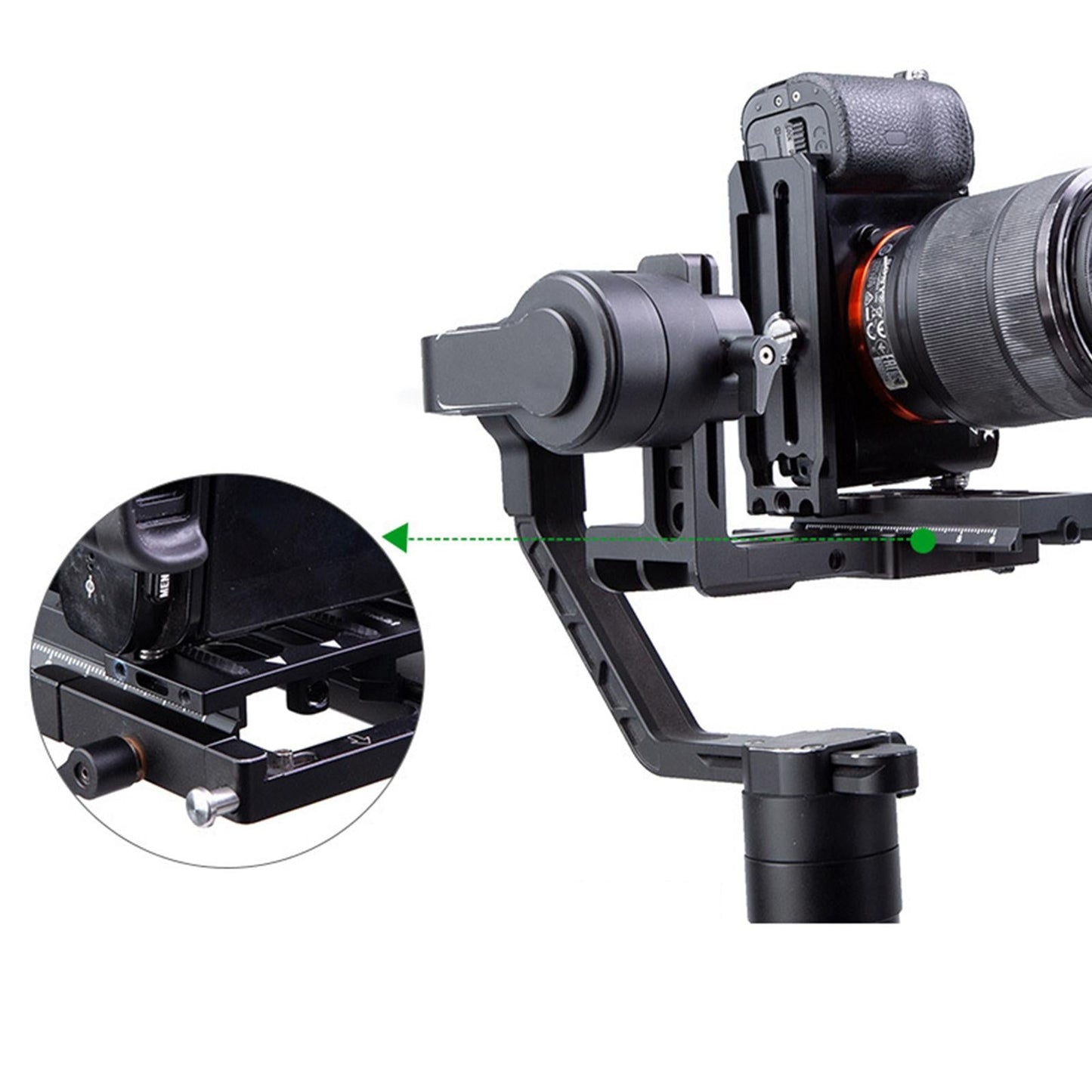 L-Shaped Stabilizer Vertical Clapper Quick Release for Zhiyun weebillS