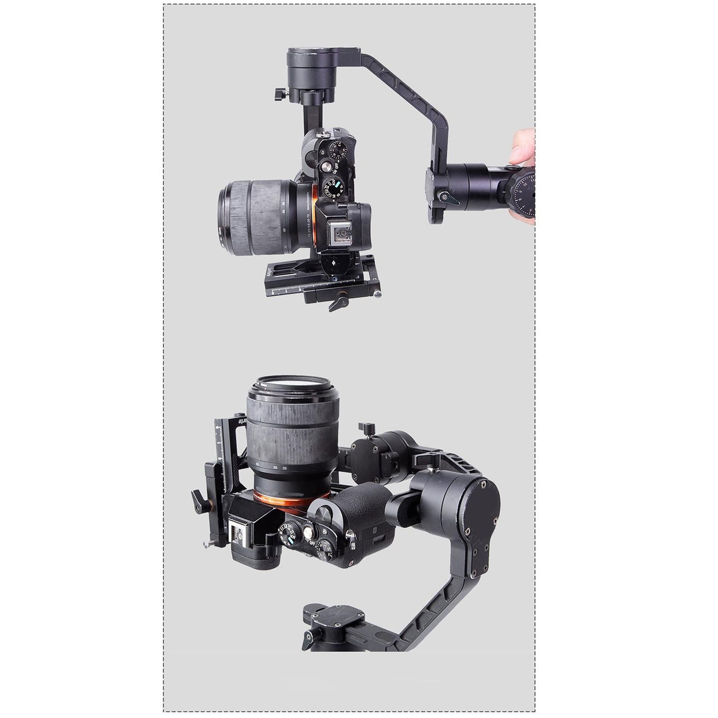 L-Shaped Stabilizer Vertical Clapper Quick Release for Zhiyun weebillS