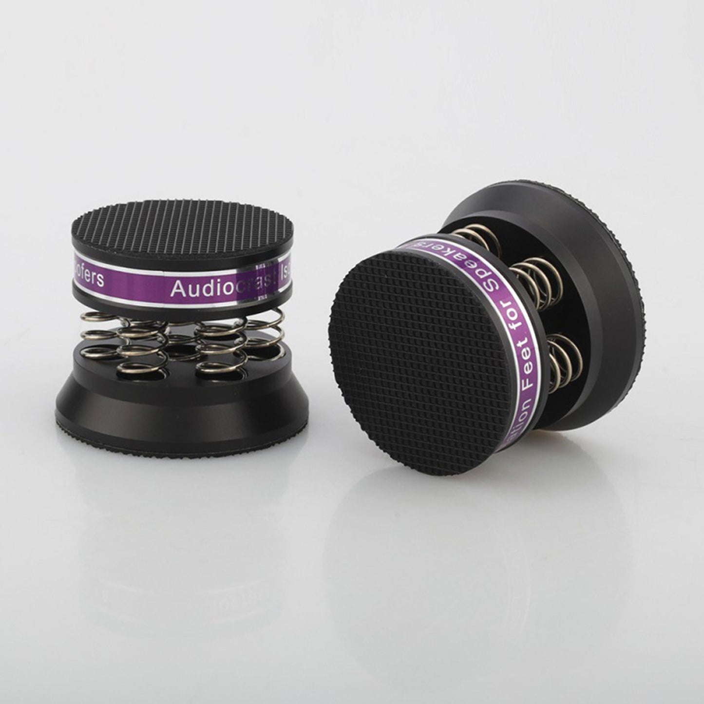 Aluminum HiFi Audio Stand Feet Adjustable Speaker Record Player Silver 1Pc