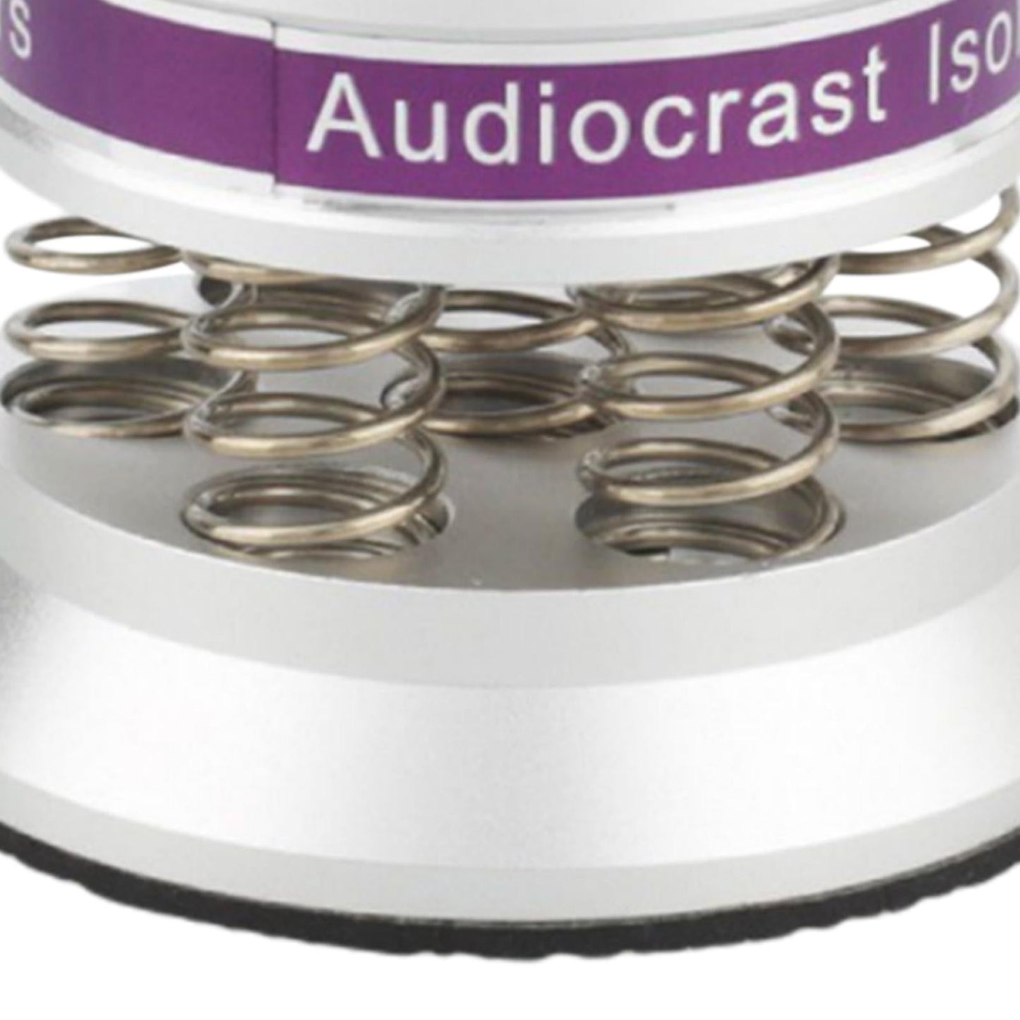 Aluminum HiFi Audio Stand Feet Adjustable Speaker Record Player Silver 4Pcs