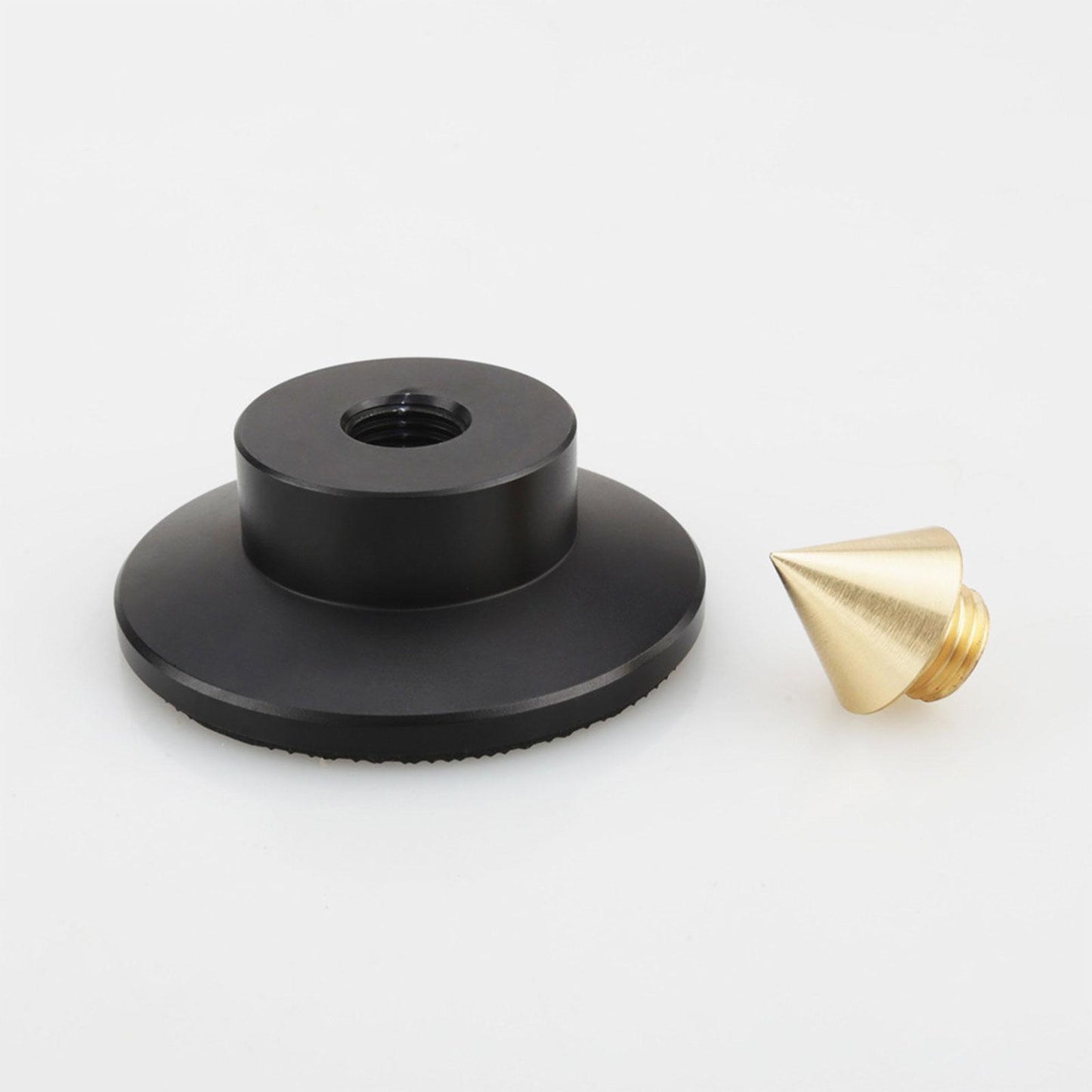 Aluminum Speaker Isolation Spikes Stand Base for Turntables Amp Black 4pcs