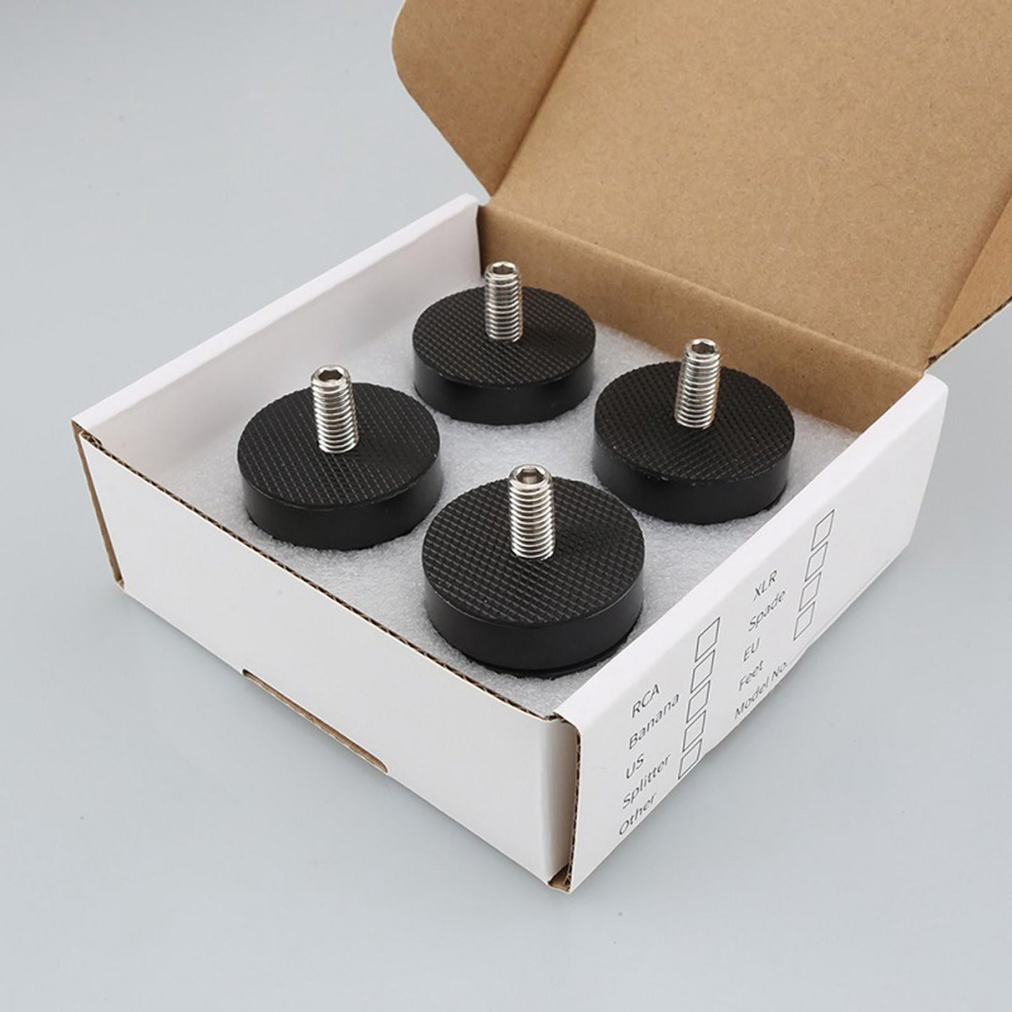 Speaker Shock-Absorbing Spike Pad Aluminum Alloy for CD Player Electronics Black