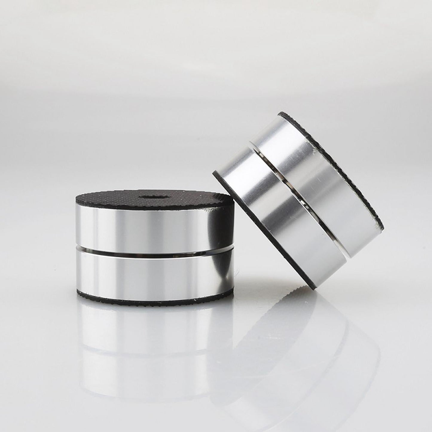 Speaker Shock-Absorbing Spike Pad Aluminum Alloy for CD Player Electronics Silver