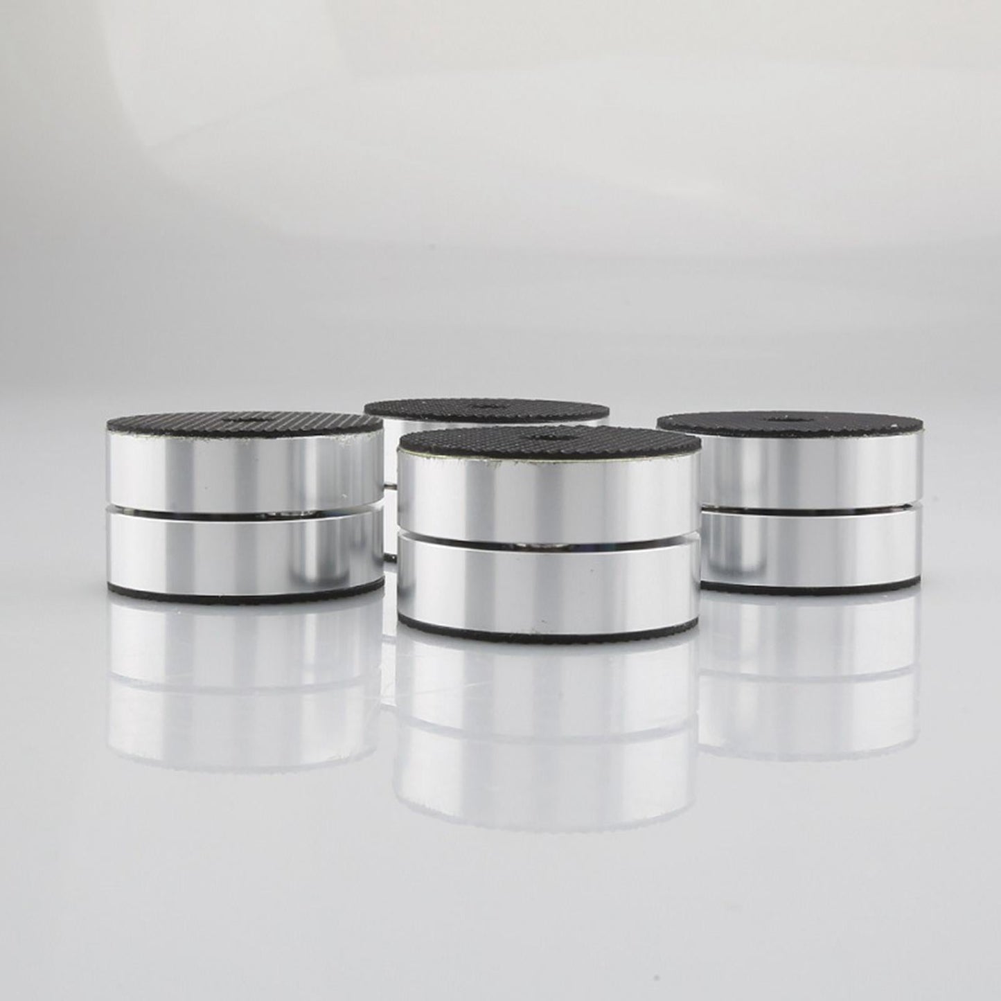 Speaker Shock-Absorbing Spike Pad Aluminum Alloy for CD Player Electronics Silver