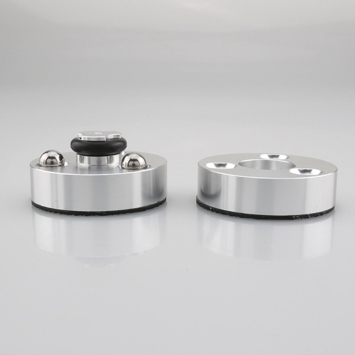 Speaker Shock-Absorbing Spike Pad Aluminum Alloy for CD Player Electronics Silver