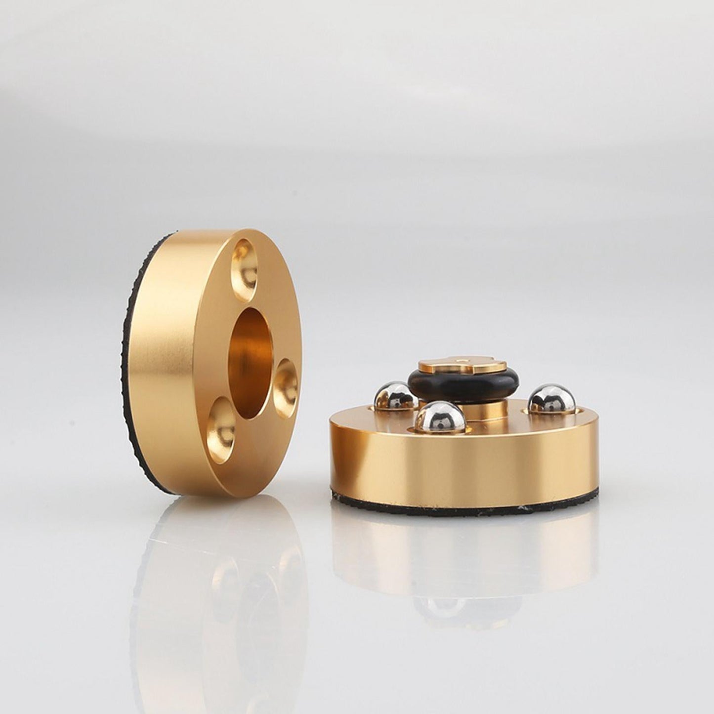 Speaker Shock-Absorbing Spike Pad Aluminum Alloy for CD Player Electronics Golden