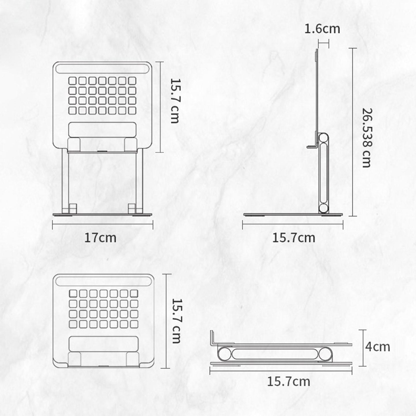 Tablet Stand Laptop Stand Hollow Design Riser for iPad Smartphones Notebook