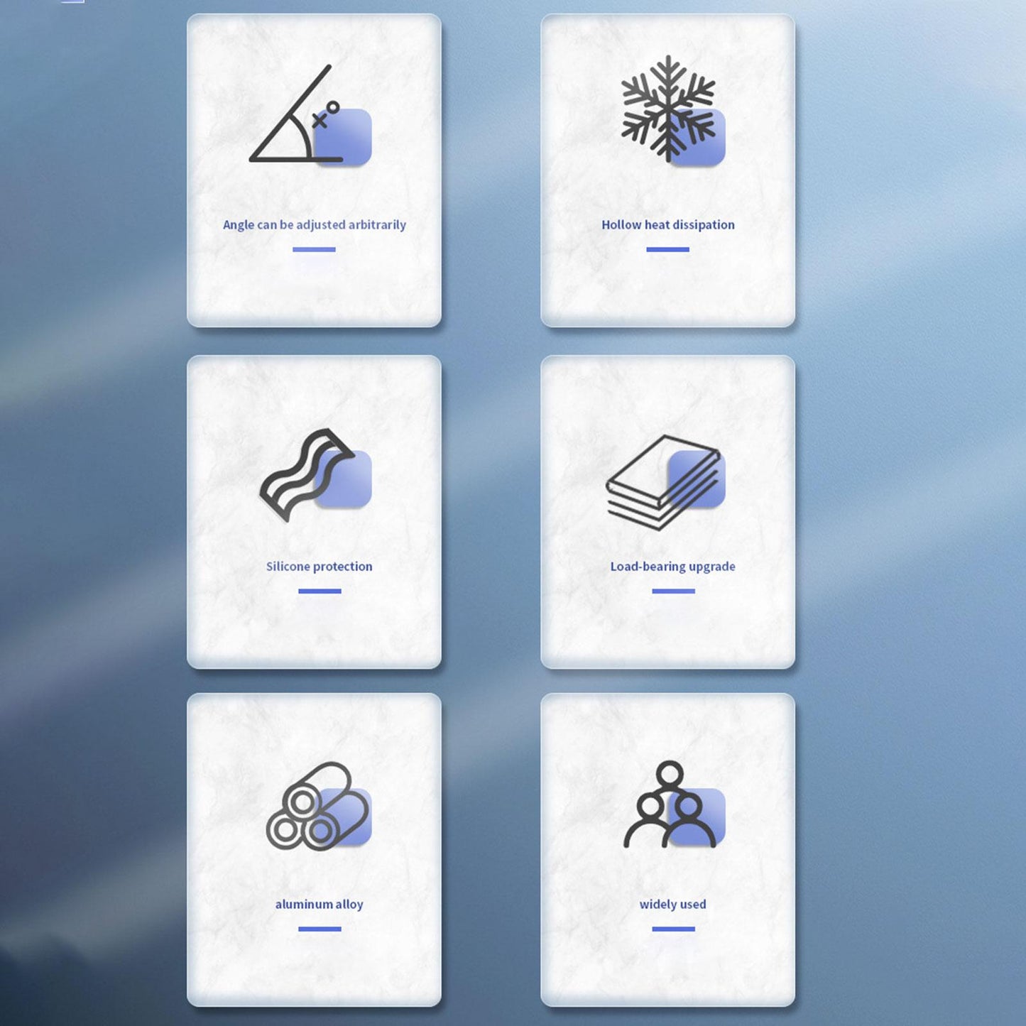 Foldable Tablet Stand Laptop Riser Stand for Computer Mobilephone Work Silver