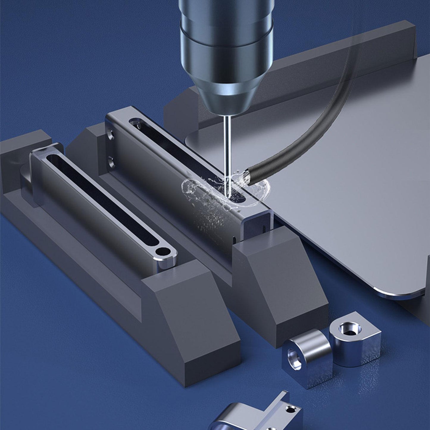 Foldable Tablet Stand Laptop Riser Stand for Computer Mobilephone Work Silver