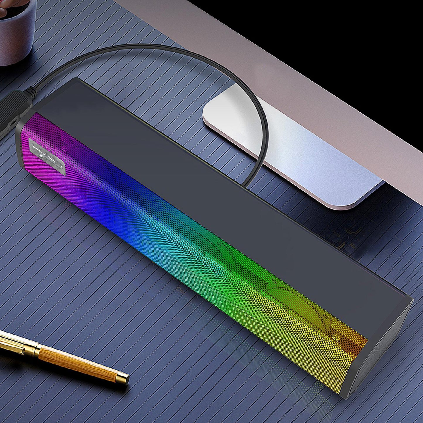 Wired Computer Speaker Usb-Powered 3D Surround for Tablets Projector Desktop