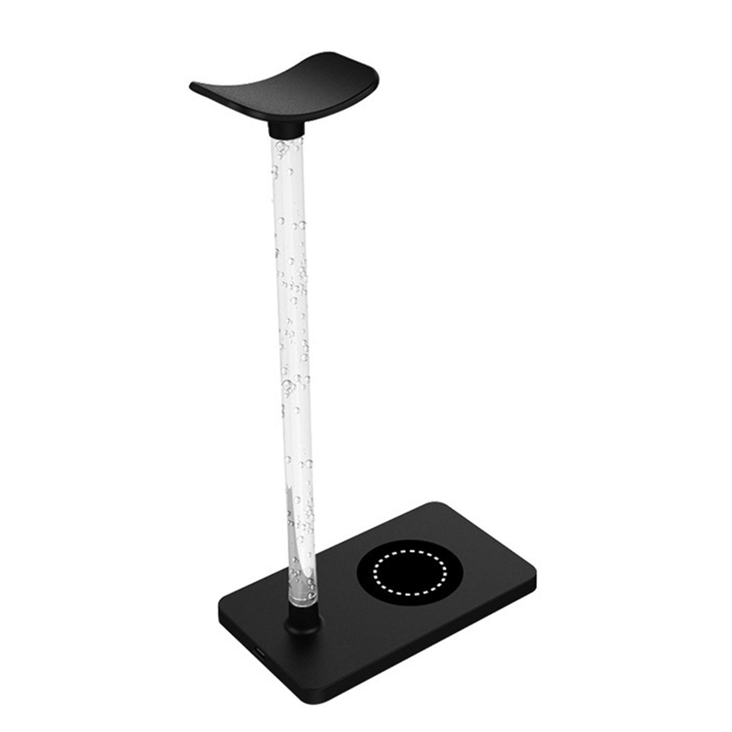 Headphone Stand with Wireless Charger for Qi Phones Men Gift Portable 2-In-1