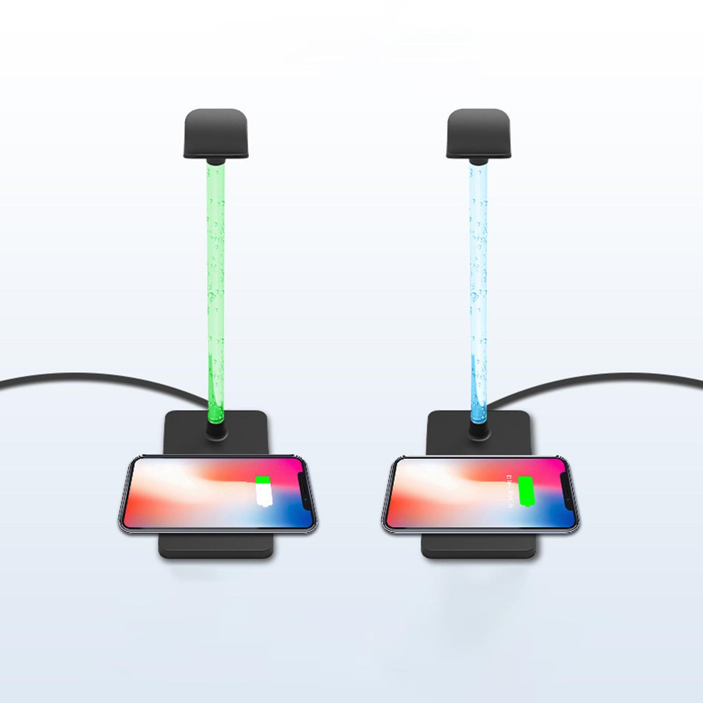 Headphone Stand with Wireless Charger for Qi Phones Men Gift Portable 2-In-1