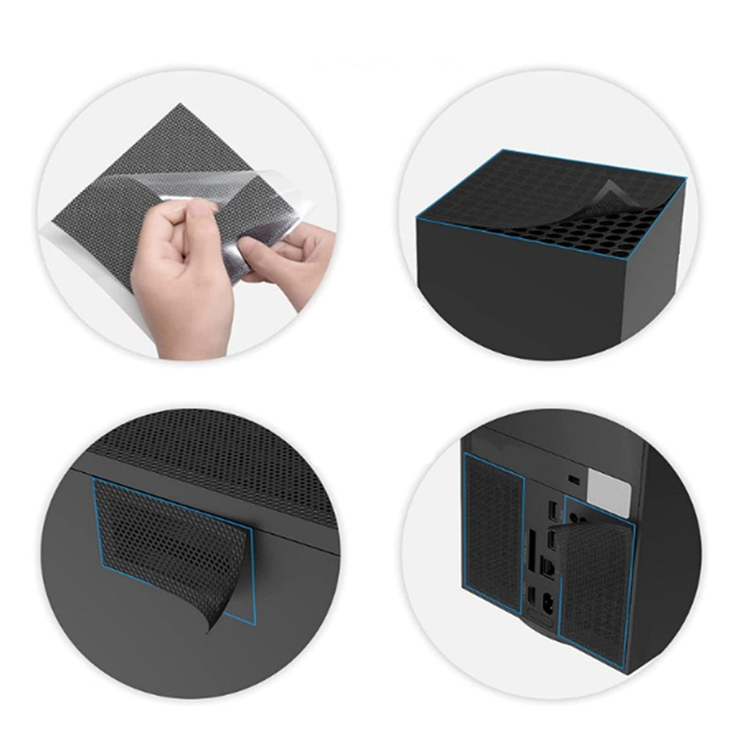 Vent Dust Filter Cover Dustproof for Xbox Series x Accessories Easy Install 2 Set DustProof Suit