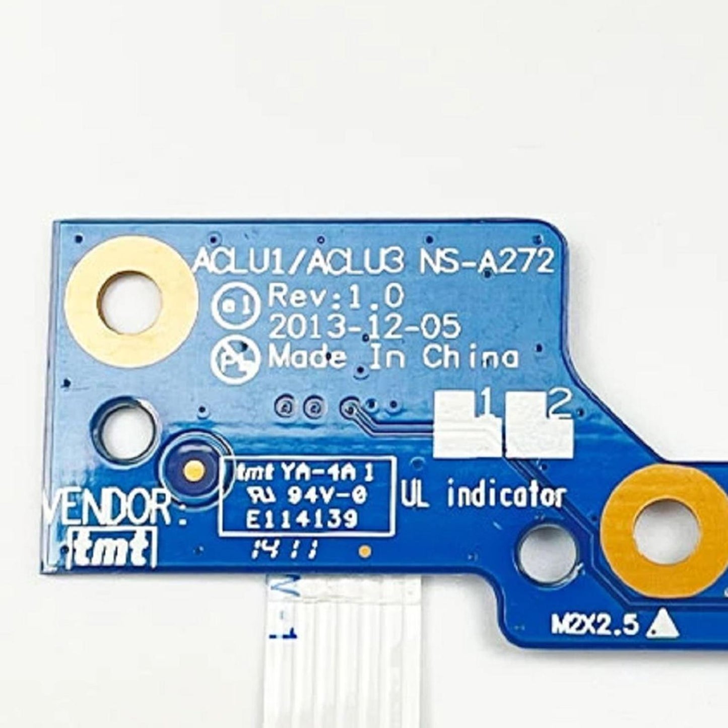 Power Button Board Metal and Plastic for Lenovo G40-30 G40-45 Ns-A272 Blue