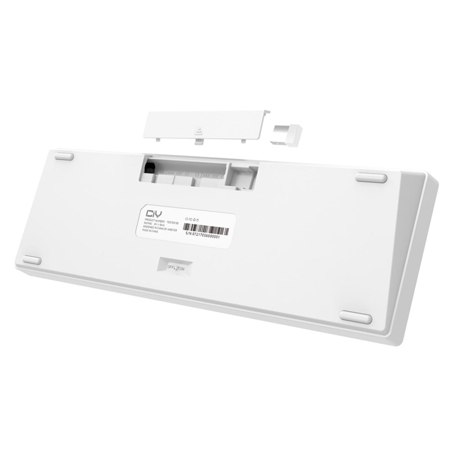 TESTER68 2-Mode Wireless BT5.0 and 2.4G Mechanical Keyboard Kit Option 1