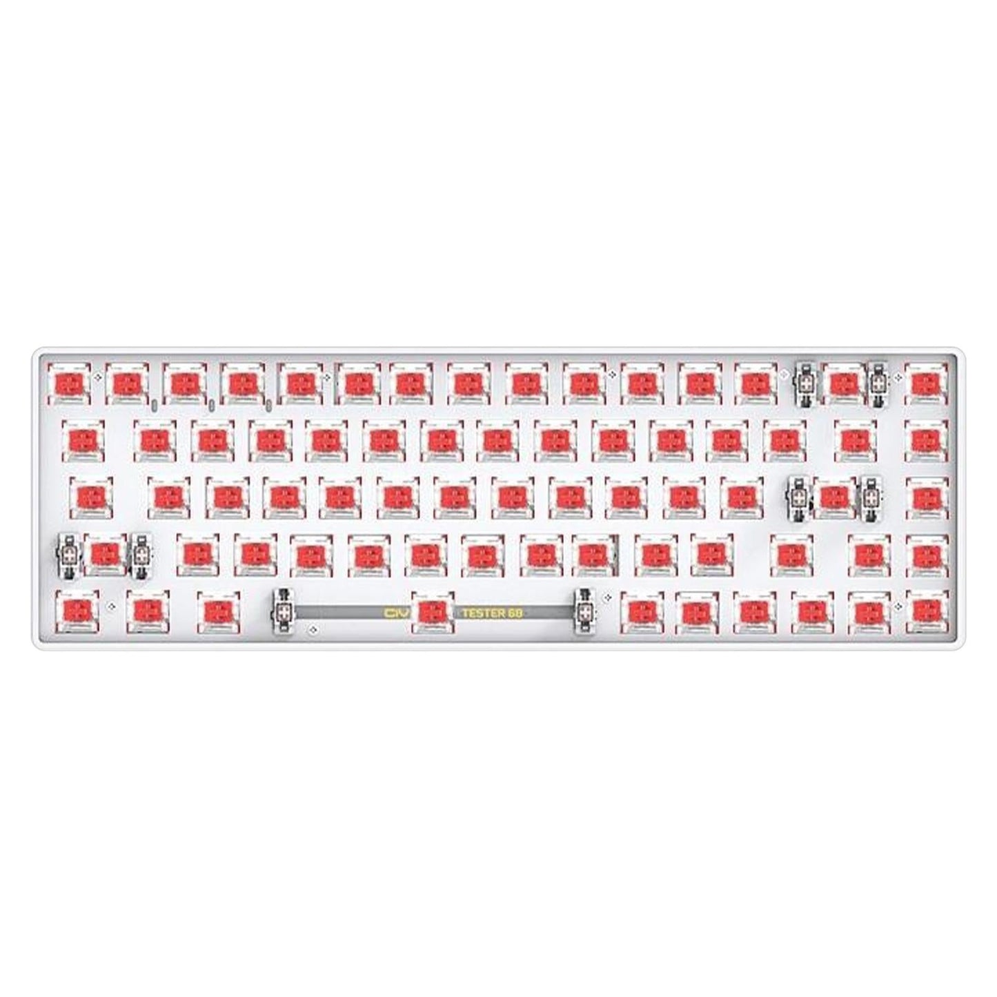 TESTER68 2-Mode Wireless BT5.0 and 2.4G Mechanical Keyboard Kit Option 3