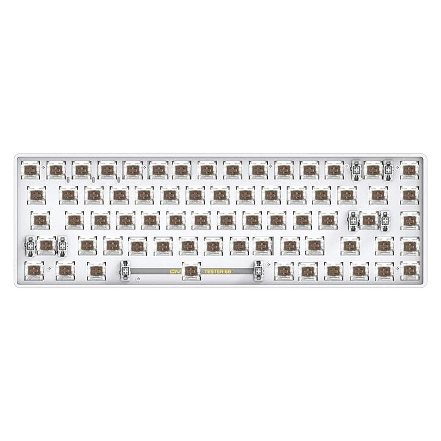 TESTER68 2-Mode Wireless BT5.0 and 2.4G Mechanical Keyboard Kit Option 4