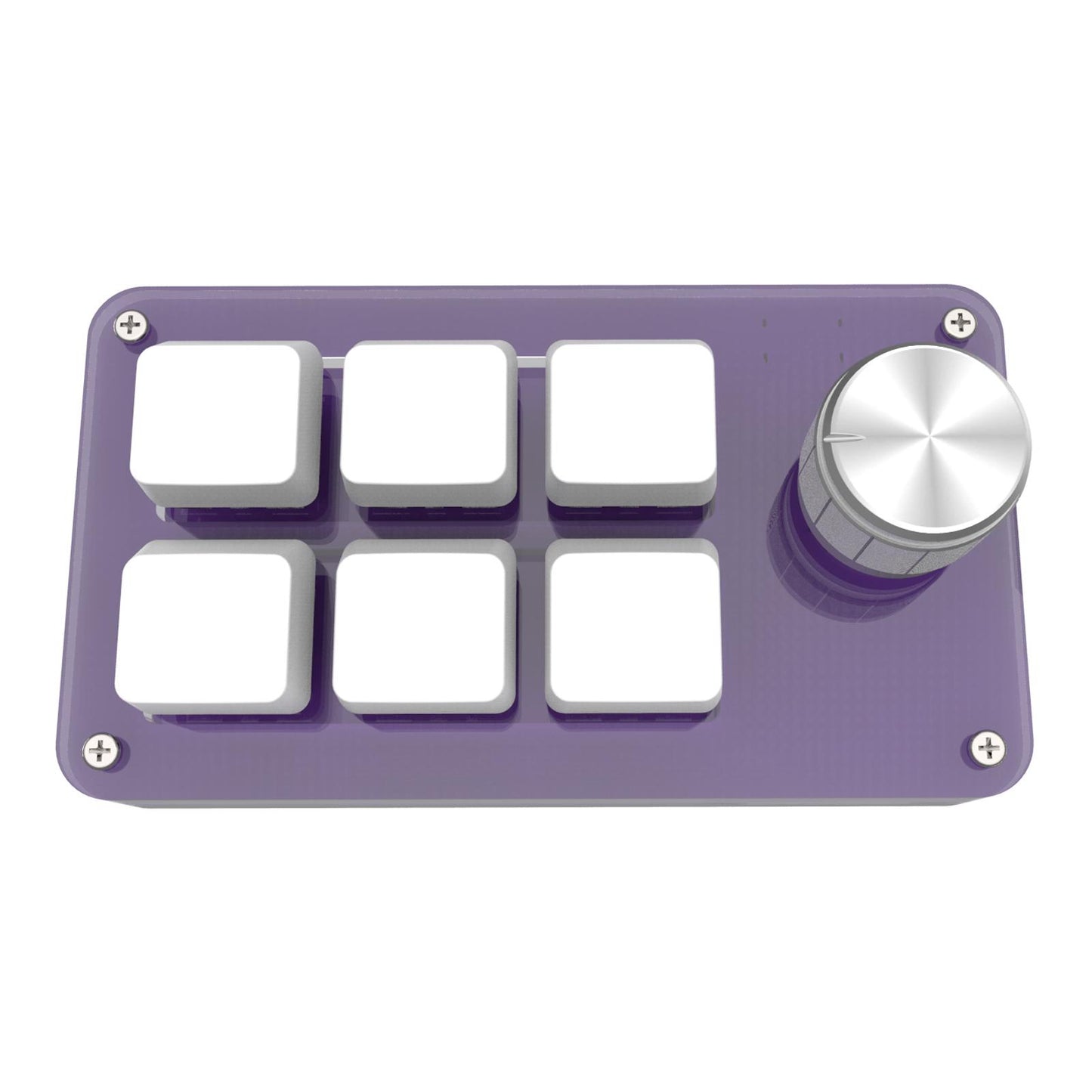 Mini Keypad Hot Swappable with Knob Programmable six Key for Cashier Home