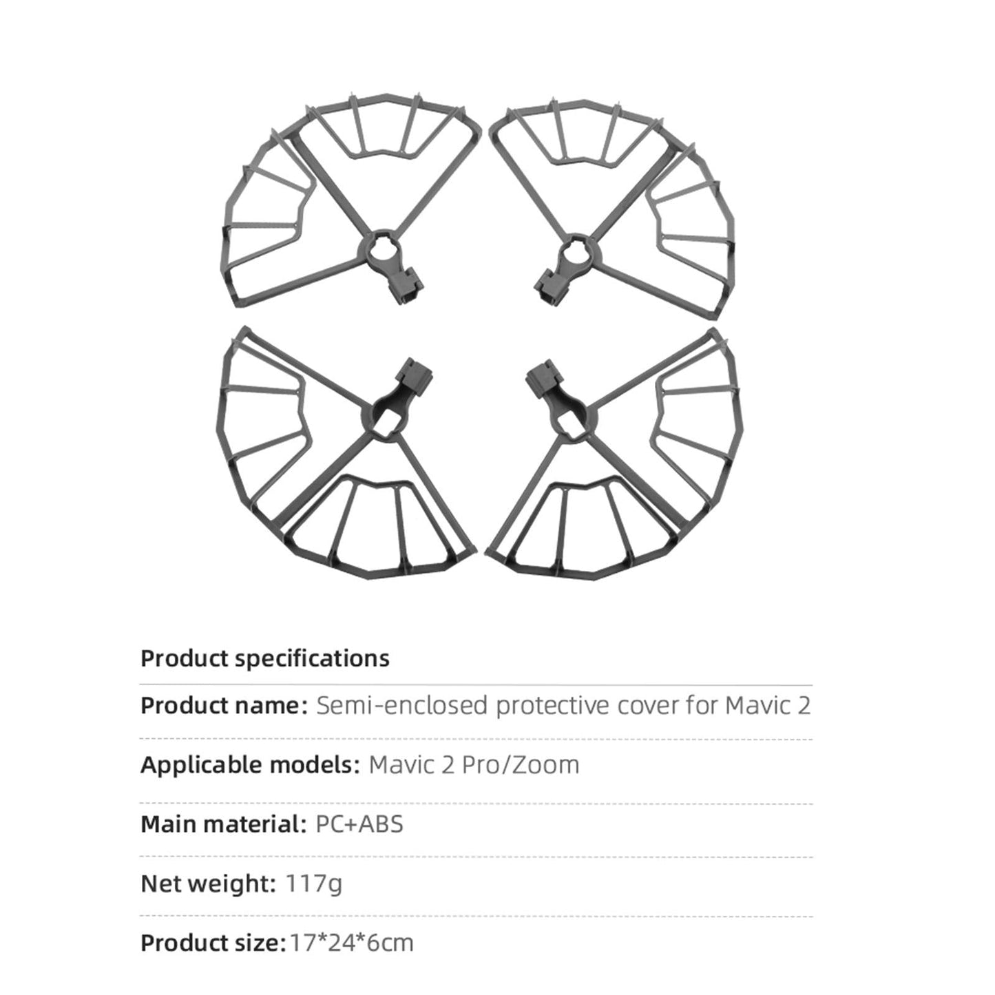 Landing Gear Semi-Enclosed Propellers Guard for DJI Mavic Air 2/2S Drones