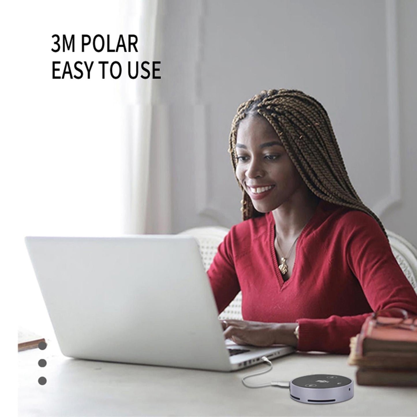 Conference USB Microphone Bluetooth Mute Function for Online Meeting PC