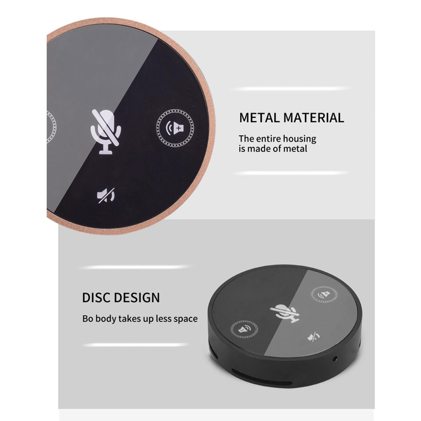 Conference USB Microphone Bluetooth Mute Function for Online Meeting PC