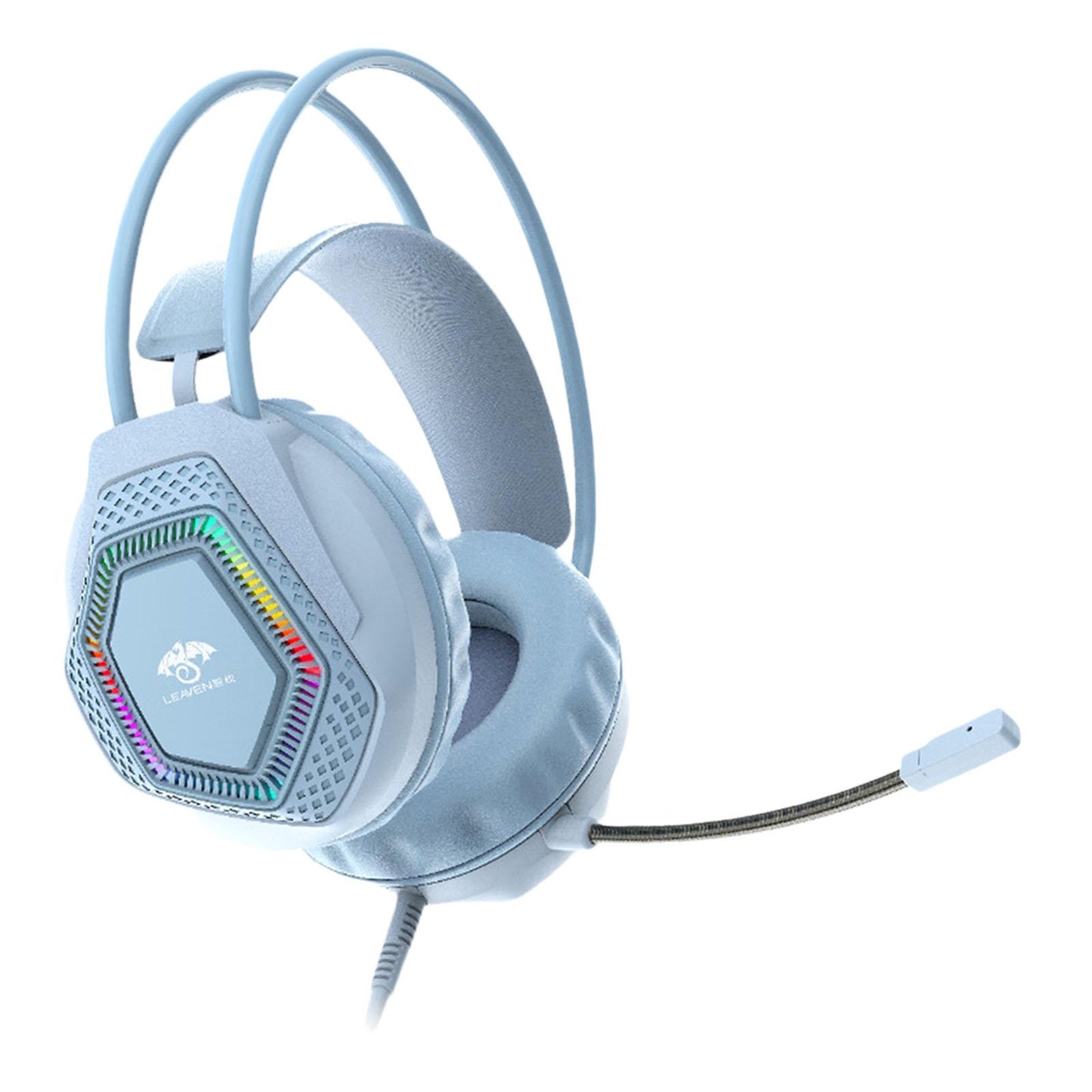 Wired Gaming Headset G70 USB for Android iOS Multi platforms for PS4 5 Blue